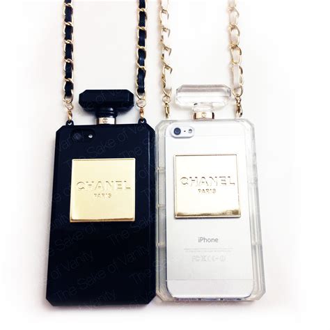 chanel perfume iphone 5 case wholesale|Chanel iPhone case with chain.